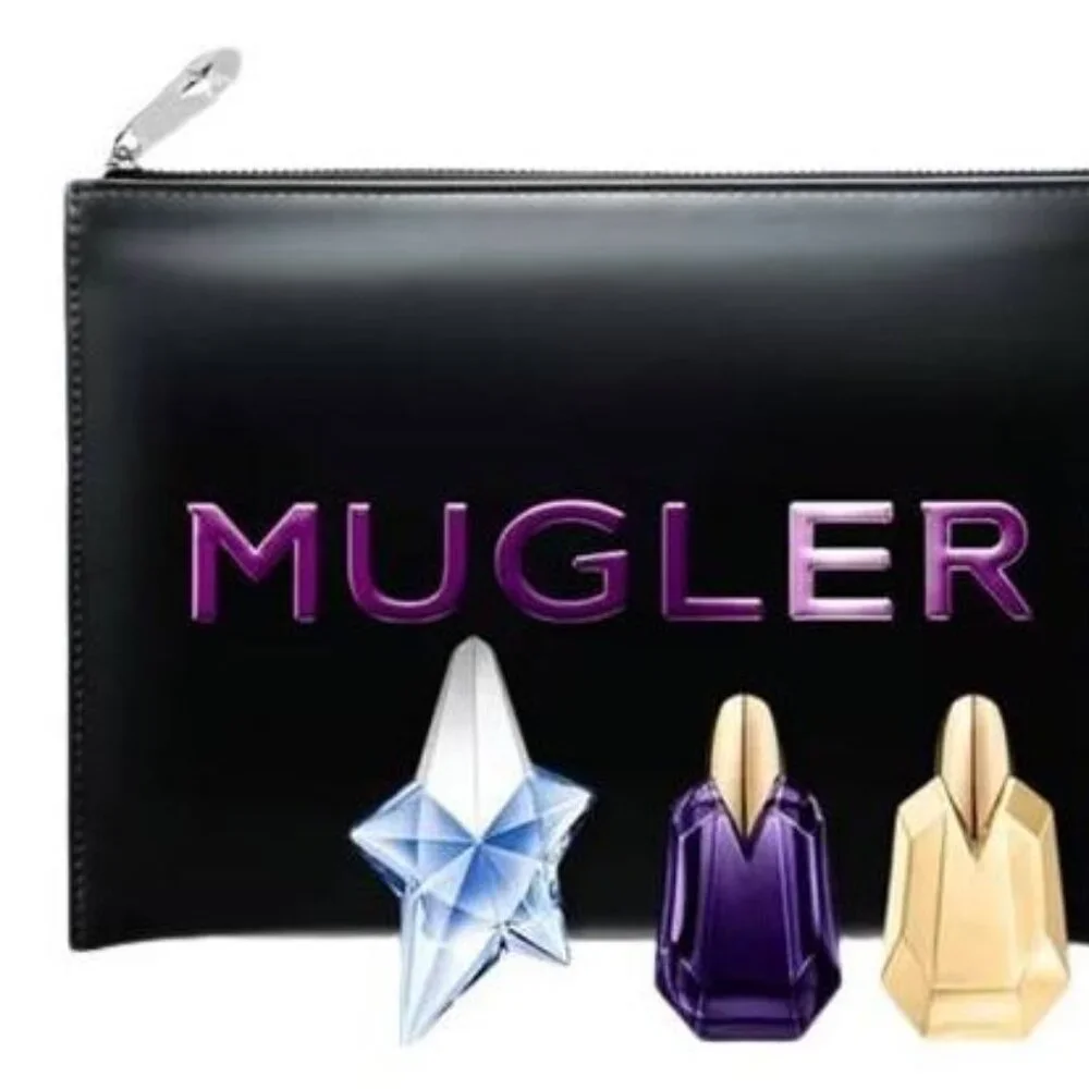 Mugler Angel Alien Trio Fragrance with Signature Black Pouch - New - Picture 2 of 4